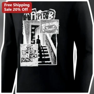 Tape B Old School X New School Long Sleeve Shirt available at our Los Angeles warehouse