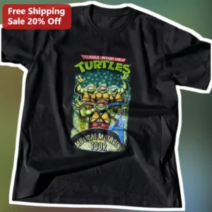 Teenage Mutant Ninja Turtles Musical Mutagen Tour Graphic Tee available at our Los Angeles warehouse