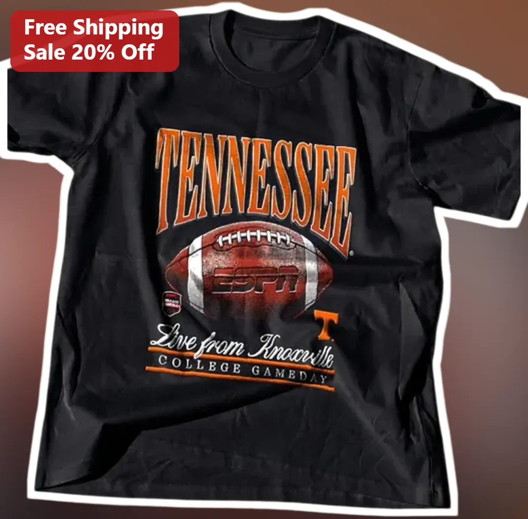 Tennessee Live From Knoxville College Gameday Tee Vintage UT — Los Angeles Tennessee Live From Knoxville College Gameday Tee Vintage UT Vols Football Shirt available at our Los Angeles warehouse