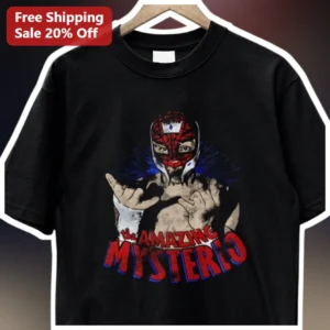 The Amazing Mysterio Tee Rey Mysterio Lucha Libre Graphic Shirt WWE Wrestling Fan Gear available at our Los Angeles warehouse