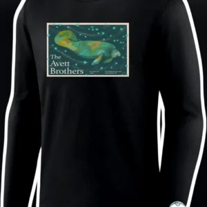 The Avett Brothers Long Sleeve Tee Folk Rock Band Merch Cute Manatee Design available at our Los Angeles warehouse