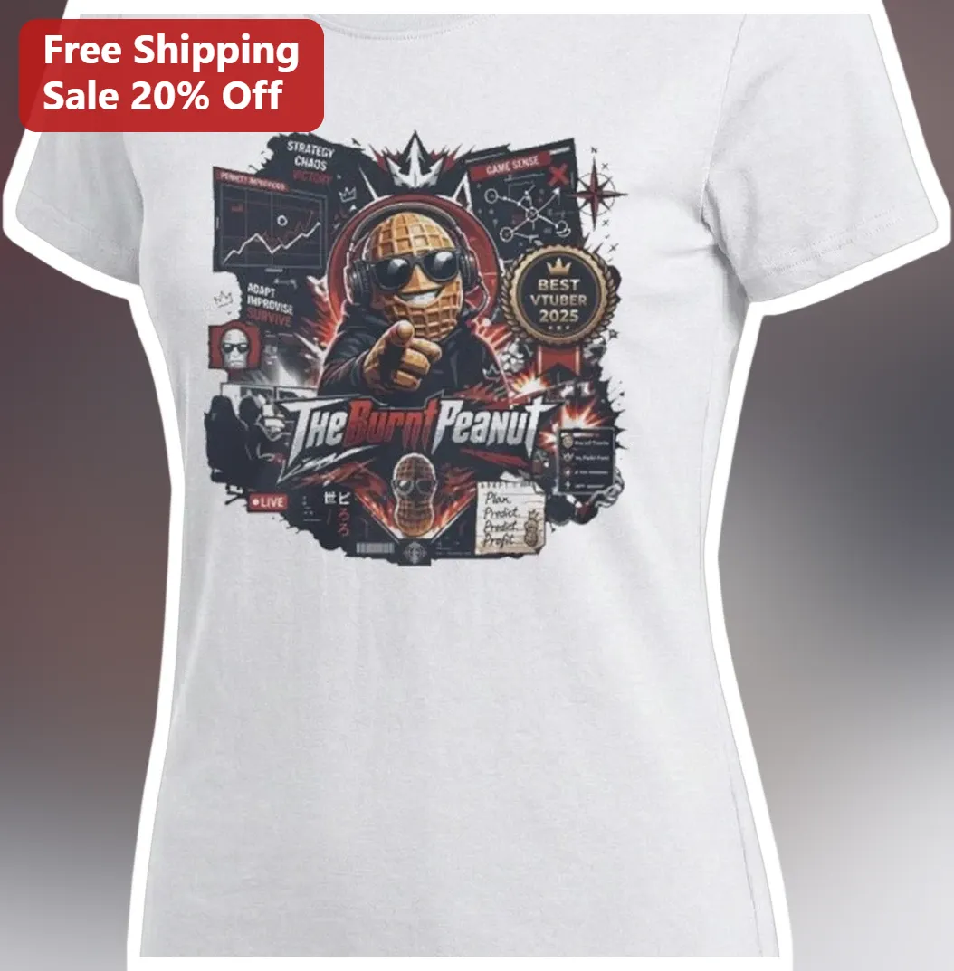 The Burnt Peanut Best VTuber 2025 Graphic Tee for Gamers and — Los Angeles The Burnt Peanut Best VTuber 2025 Graphic Tee for Gamers and Streamer Fans available at our Los Angeles warehouse