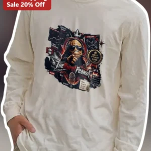 The Burnt Peanut Best VTuber 2025 Long Sleeve Tee Glitchcore Streamer Merch available at our Los Angeles warehouse