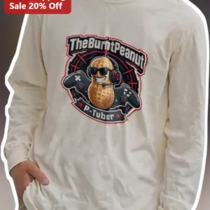 The Burnt Peanut P-Tuber Long Sleeve Tee available at our Los Angeles warehouse
