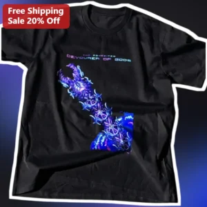 The Conceited Devourer of Gods Tee Terraria Infernum Mod Eldritch Horror Dark Fantasy Graphic Shirt available at our Los Angeles warehouse