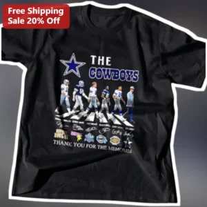 The Cowboys Thank You For The Memories Dallas Legends Tribute Tee available at our Los Angeles warehouse