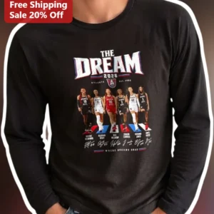 The Dream Where Dreams Soar Atlanta Dream WNBA Rhyne Howard Long Sleeve Tee available at our Los Angeles warehouse
