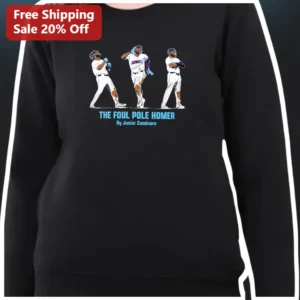 The Foul Pole Homer Sweatshirt Baseball Fan Gift Junior Caminero Merch available at our Los Angeles warehouse