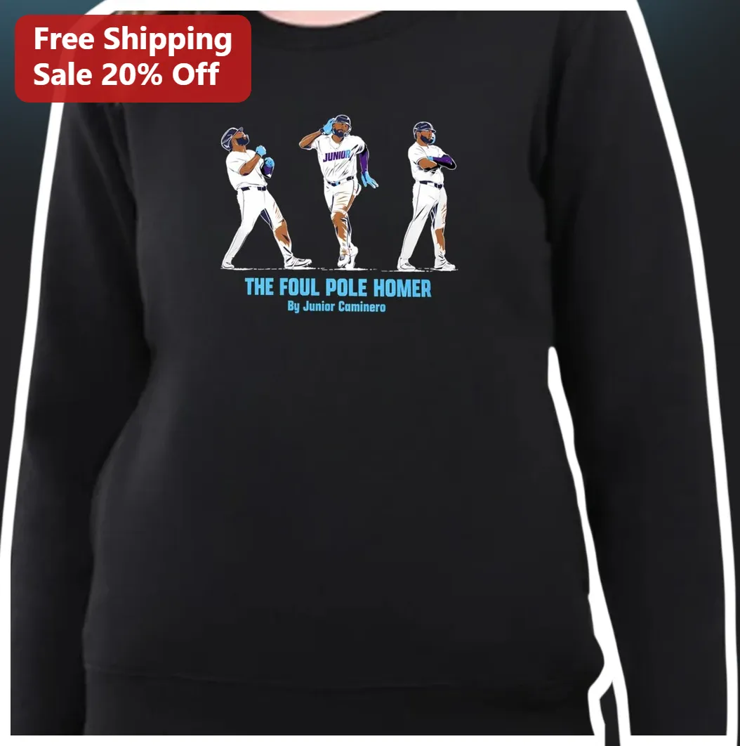 The Foul Pole Homer Sweatshirt Baseball Fan Gift Junior Cami — Los Angeles The Foul Pole Homer Sweatshirt Baseball Fan Gift Junior Caminero Merch available at our Los Angeles warehouse