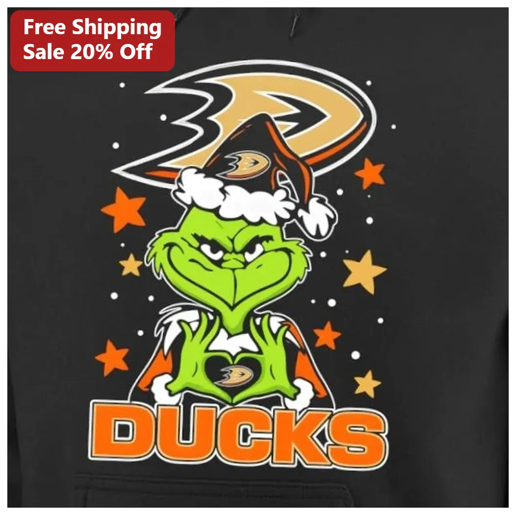 The Grinch Ducks Hoodie Anaheim NHL Hockey Christmas Fan Gea — Los Angeles The Grinch Ducks Hoodie Anaheim NHL Hockey Christmas Fan Gear available at our Los Angeles warehouse