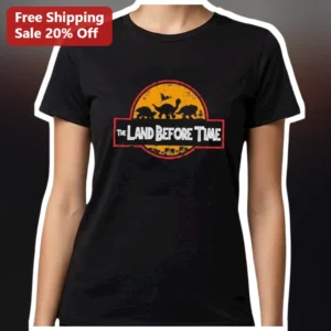 The Land Before Time Tee Retro Dinosaur Movie Shirt Littlefoot and Friends Gift for Men Women available at our Los Angeles warehouse