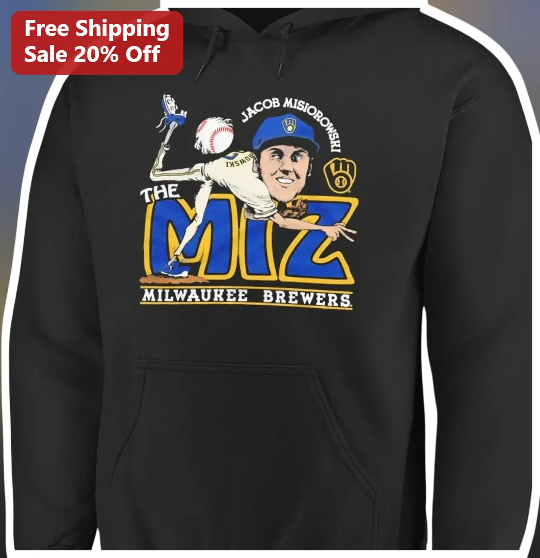 The Miz Milwaukee Brewers Jacob Misiorowski Hoodie available at our Los Angeles warehouse