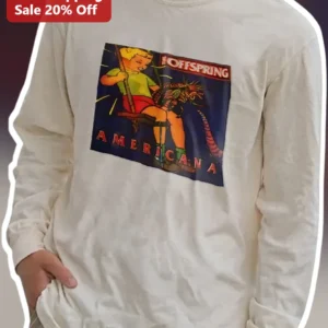 The Offspring Americana Long Sleeve Tee Punk Rock Band Merch available at our Los Angeles warehouse