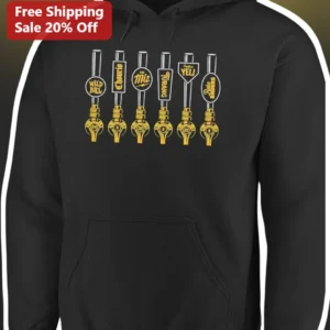 The Rock Custom Name Beer Tap Handle Pullover Hoodie Personalized Brewery Gift available at our Los Angeles warehouse