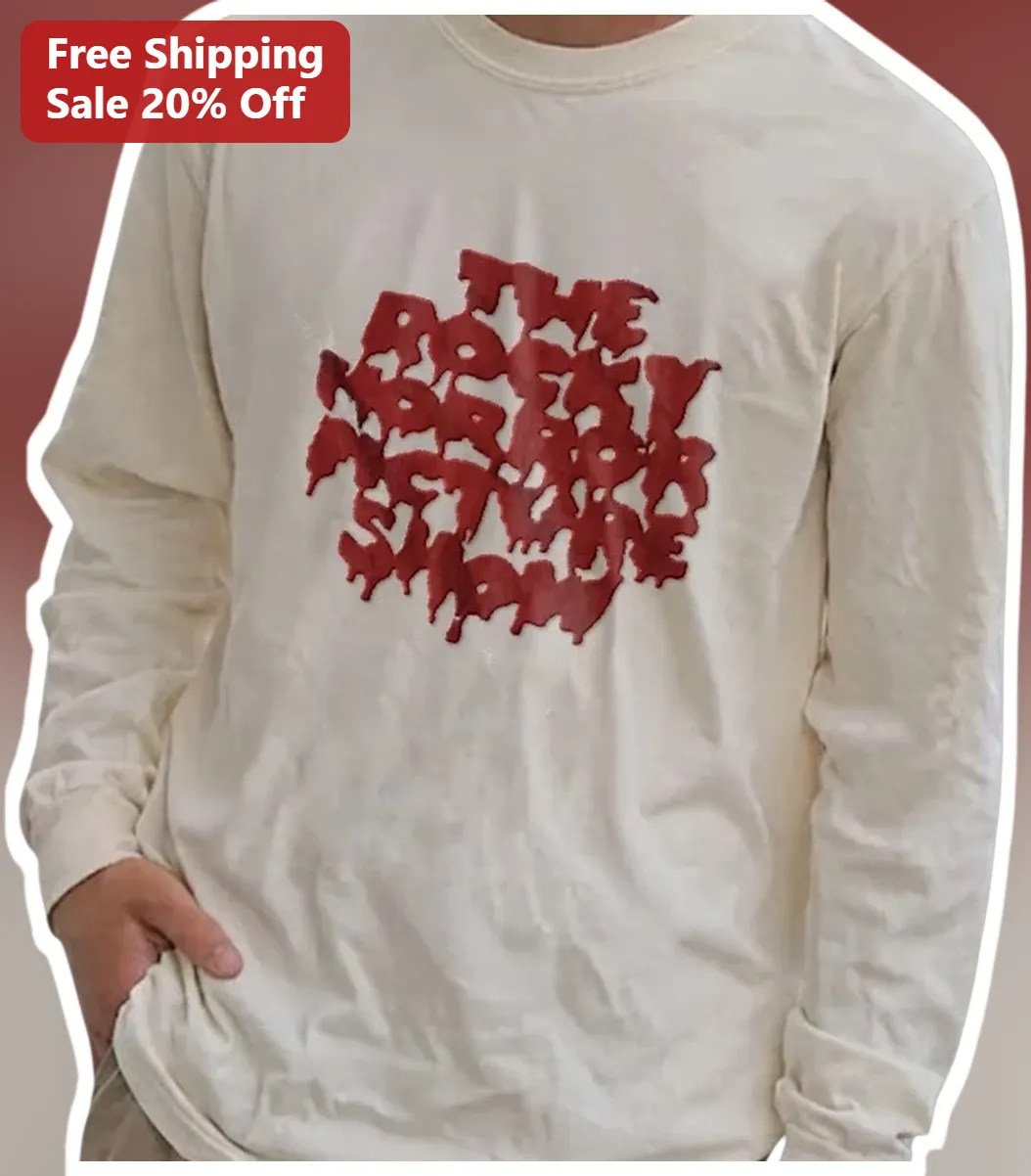 The Rocky Horror Picture Show Long Sleeve Tee Cult Classic Movie Merch Time Warp Fan Apparel available at our Los Angeles warehouse