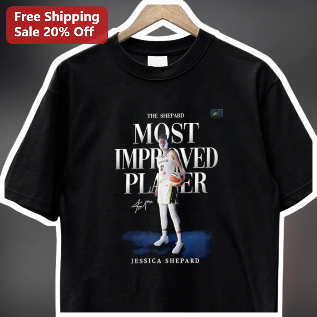 The Shepard Most Improved Player Tee Jessica Shepard WNBA Mi — Los Angeles The Shepard Most Improved Player Tee Jessica Shepard WNBA Minnesota Lynx Basketball Fan Gift available at our Los Angeles warehouse