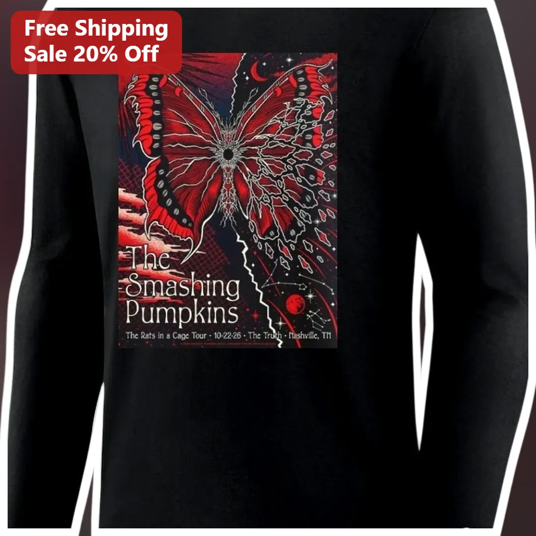 The Smashing Pumpkins Rats in a Cage Tour Long Sleeve Shirt — Los Angeles The Smashing Pumpkins Rats in a Cage Tour Long Sleeve Shirt Alternative Rock Band Merch available at our Los Angeles warehouse