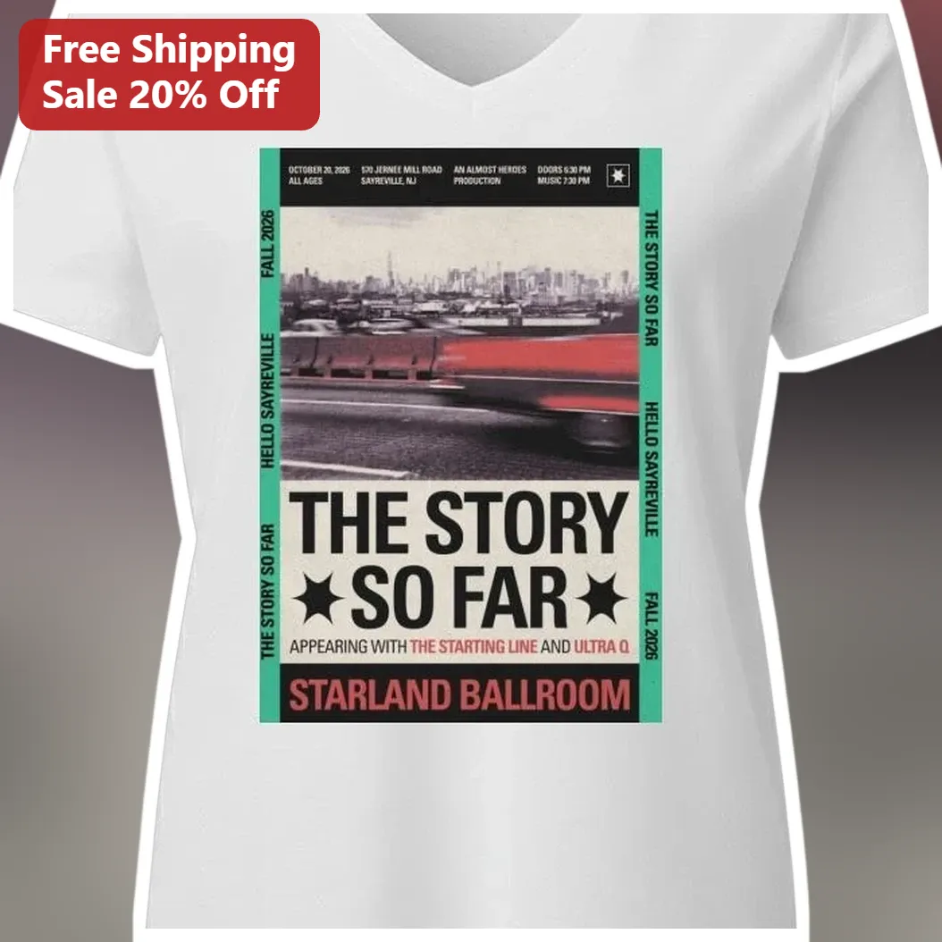 The Story So Far Hello Sayreville Vintage Tour Poster Graphi — Los Angeles The Story So Far Hello Sayreville Vintage Tour Poster Graphic Tee Pop Punk Band Merch Gift available at our Los Angeles warehouse