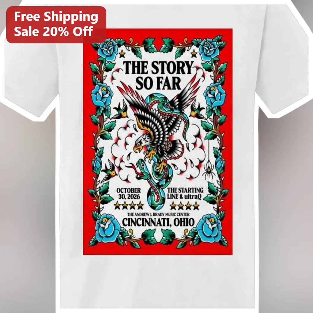 The Story So Far Tee Pop Punk Band Merch Eagle Snake Traditional Tattoo Style Shirt available at our Los Angeles warehouse