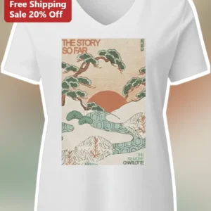 The Story So Far The Fillmore Charlotte Vintage Ukiyo-E Style Graphic Tee Pop Punk Band Merch available at our Los Angeles warehouse