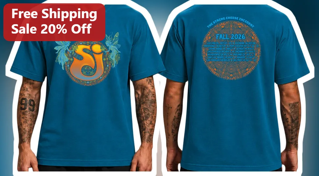 The String Cheese Incident Tee SCI Band Merch Psychedelic Ja — Los Angeles The String Cheese Incident Tee SCI Band Merch Psychedelic Jam Shirt available at our Los Angeles warehouse