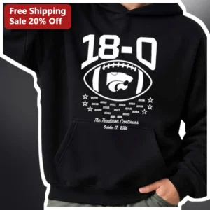 The Tradition Continues Kansas State Wildcats Football Hoodie available at our Los Angeles warehouse