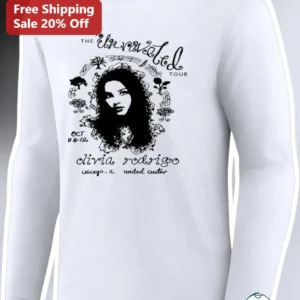 The Unraveled Tour Olivia Rodrigo Long Sleeve Tee Pop Music Concert Merch Gift available at our Los Angeles warehouse