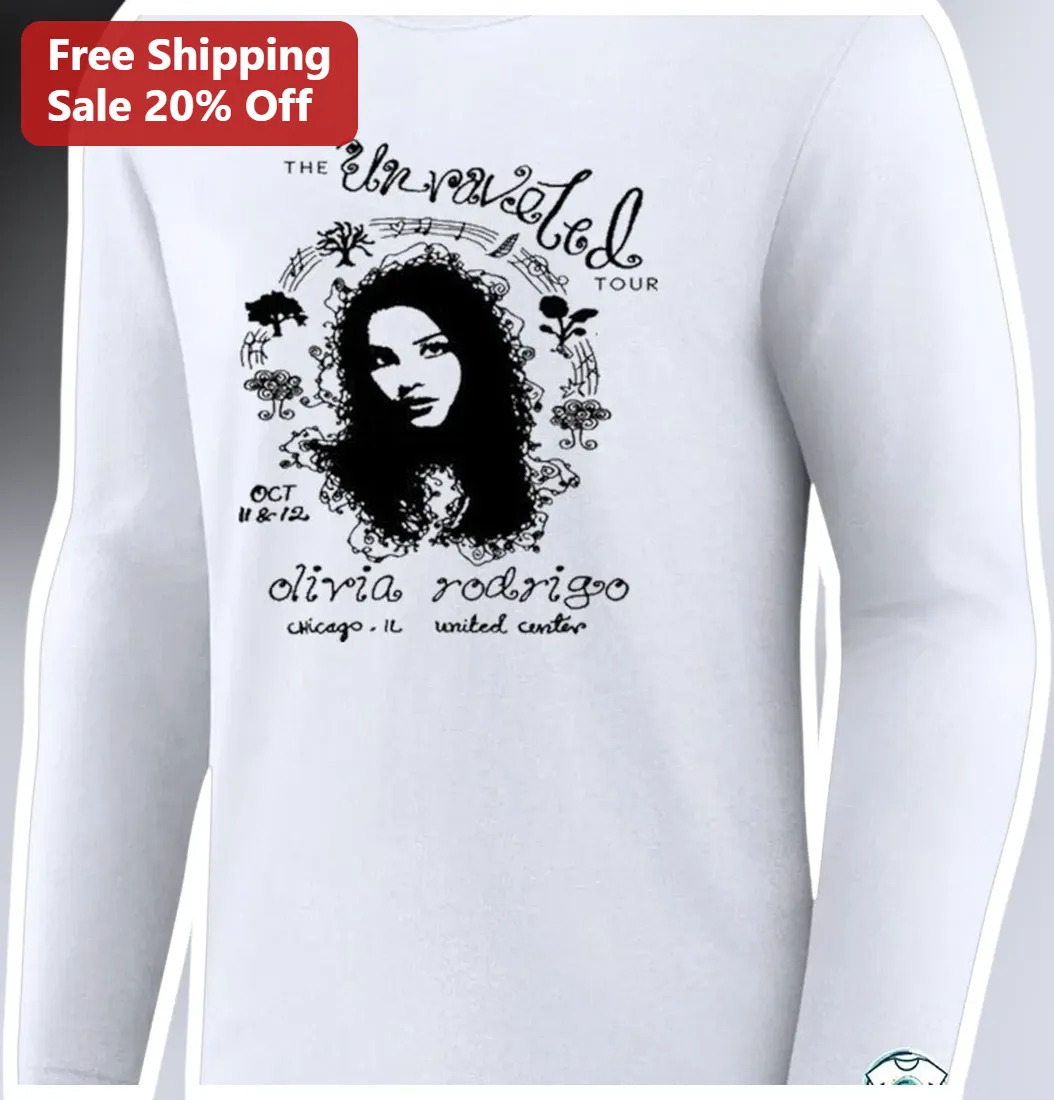 The Unraveled Tour Olivia Rodrigo Long Sleeve Tee Pop Music — Los Angeles The Unraveled Tour Olivia Rodrigo Long Sleeve Tee Pop Music Concert Merch Gift available at our Los Angeles warehouse