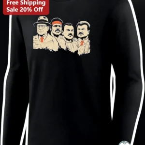 The Usual Suspects Cast Long Sleeve Tee Cult Classic Movie Merch Gift for Film Buffs available at our Los Angeles warehouse