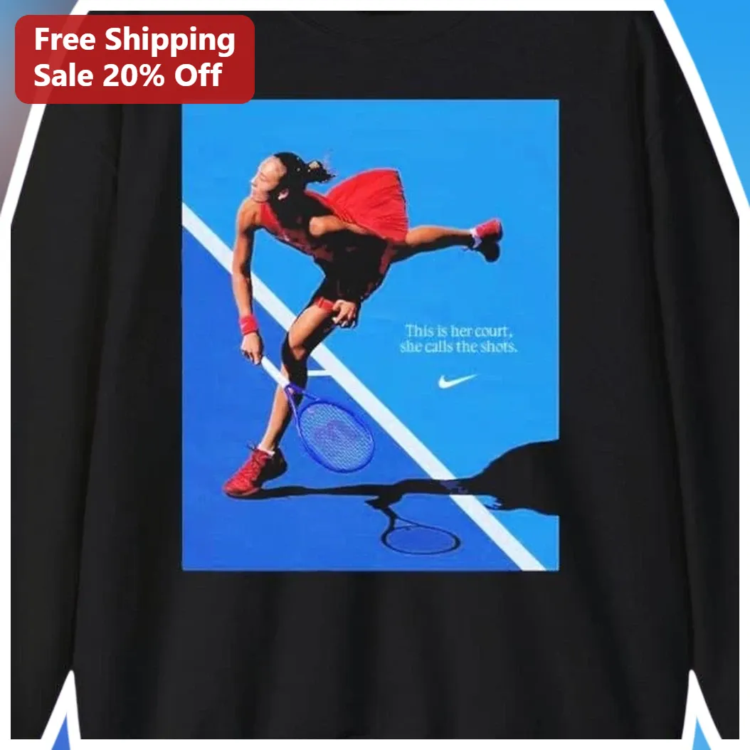This Is Her Court She Calls The Shots Naomi Osaka Tennis Lon — Los Angeles This Is Her Court She Calls The Shots Naomi Osaka Tennis Long Sleeve Tee available at our Los Angeles warehouse