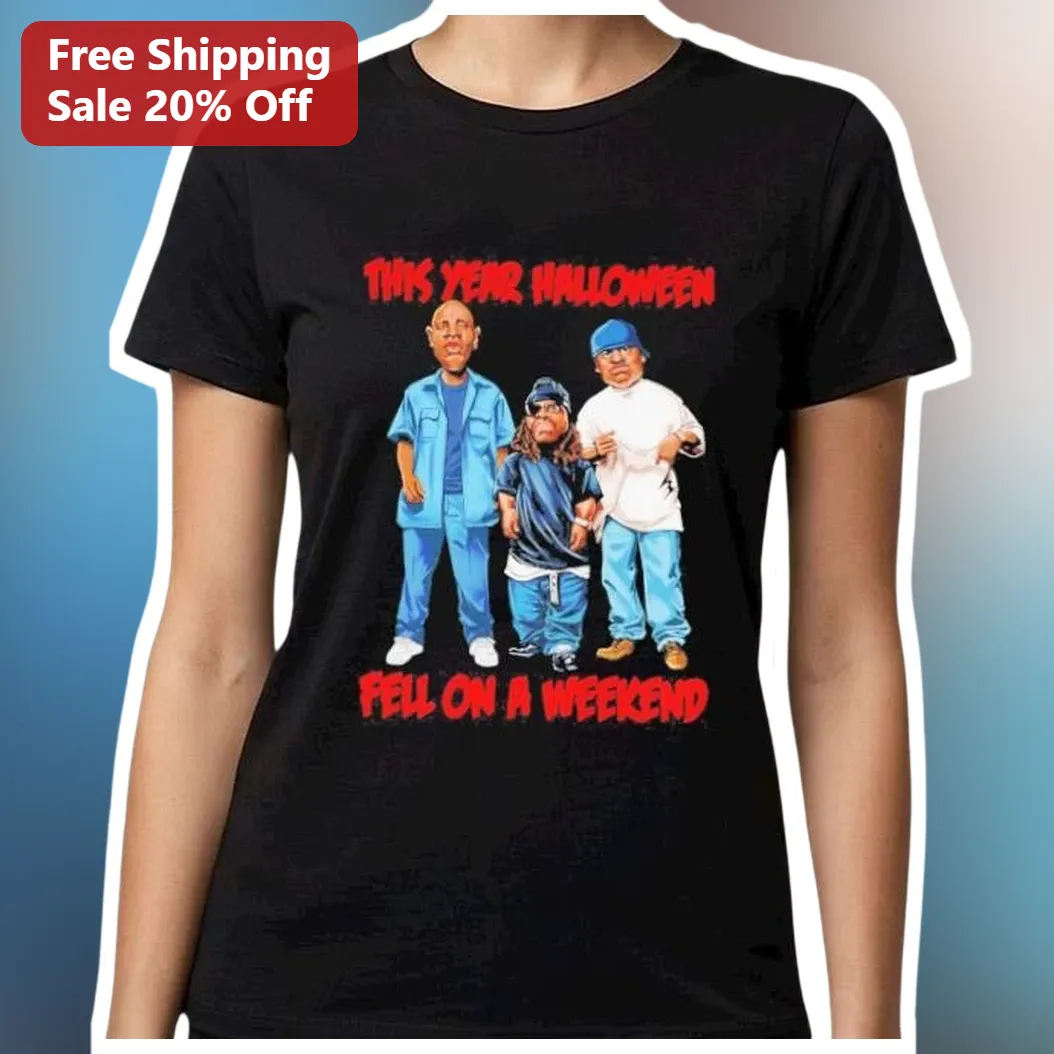 This Year Halloween Fell On A Weekend Tee Funny Medical Nurs — Los Angeles This Year Halloween Fell On A Weekend Tee Funny Medical Nurse Doctor Graphic Shirt Gift available at our Los Angeles warehouse