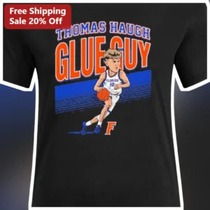 Thomas Haugh Glue Guy Florida Gators Basketball Tee available at our Los Angeles warehouse