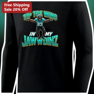 Tip Toe Wing In My Jawwdinz Long Sleeve Shirt Christian McCaffrey NFL Meme Gift available at our Los Angeles warehouse