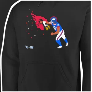 Titans vs Giants Hoodie Tennessee Titans NY Giants Pixel Art NFL Game Day Pullover available at our Los Angeles warehouse