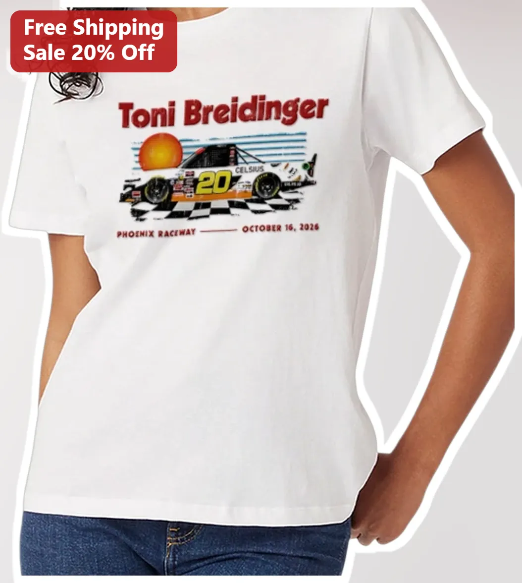 Toni Breidinger Retro NASCAR Racing Tee Vintage Stock Car Driver Gift Shirt available at our Los Angeles warehouse