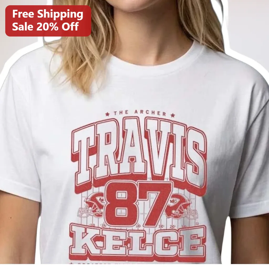 Travis Kelce The Archer 87 Tee Kansas City Chiefs NFL Fan Sh — Los Angeles Travis Kelce The Archer 87 Tee Kansas City Chiefs NFL Fan Shirt available at our Los Angeles warehouse