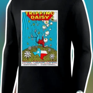 Tripping Daisy Fall Texas Tour Long Sleeve Tee Psychedelic Band Merch available at our Los Angeles warehouse