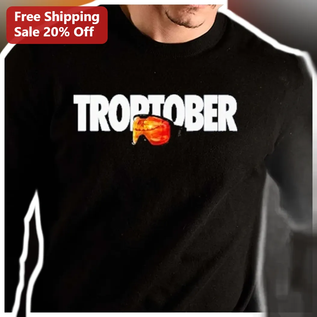 TROPTOBER Sweatshirt Vintage October Baseball Tampa Bay Fan Gift for Men available at our Los Angeles warehouse