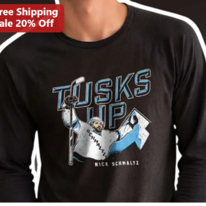 TUSKS UP Long Sleeve Tee Arizona Coyotes Hockey Fan Gift available at our Los Angeles warehouse
