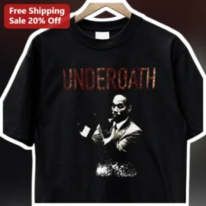 Underoath Tee Brandon Boyd Vintage Rock Merch Graphic Shirt available at our Los Angeles warehouse