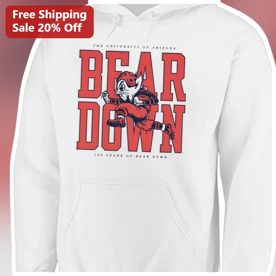 University of Arizona Bear Down Years Hoodie Wilbur the Wild — Los Angeles University of Arizona Bear Down Years Hoodie Wilbur the Wildcat UA Wildcats Merch available at our Los Angeles warehouse