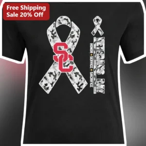 Veterans Day Honor Service Sacrifice Graphic Tee for USC Gamecocks Fans and Military Veterans available at our Los Angeles warehouse