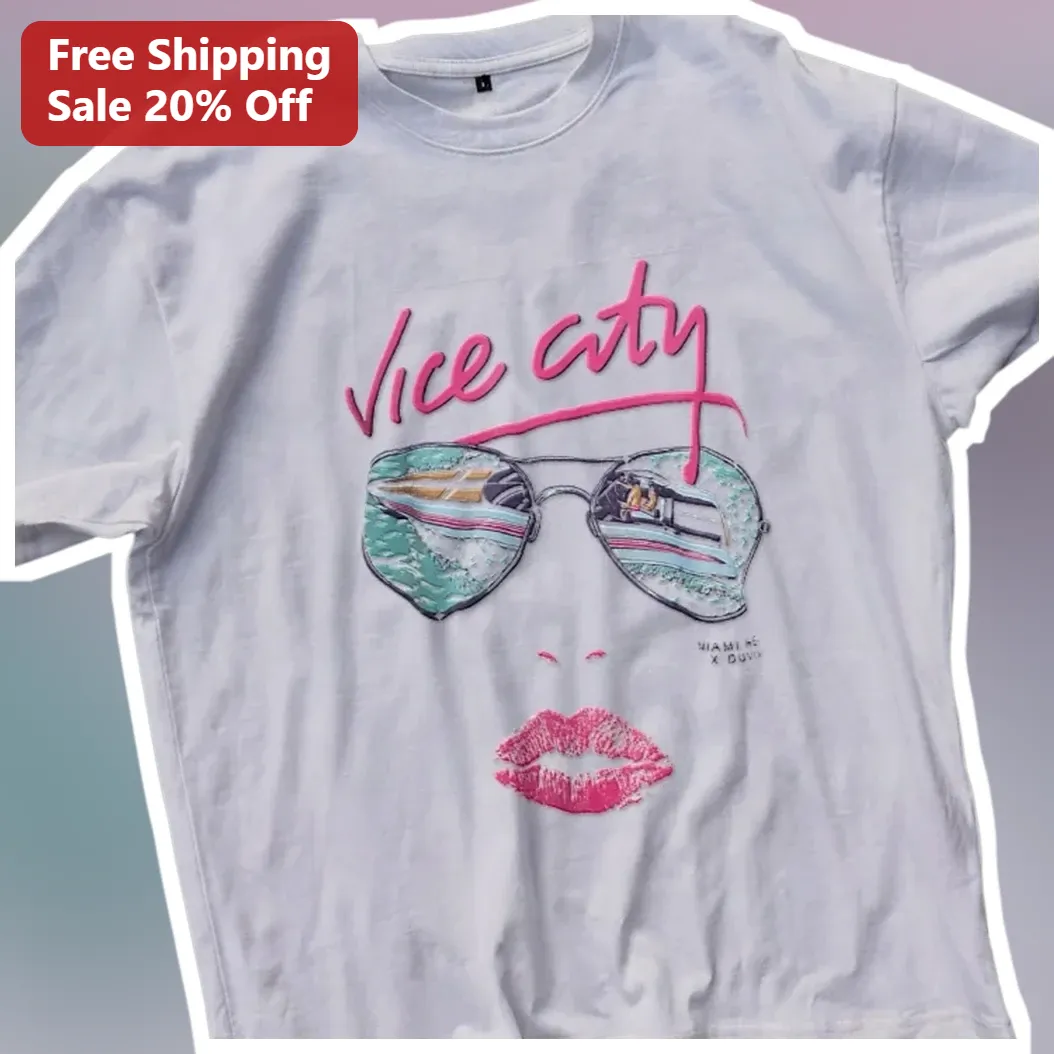 Vice City Retro Synthwave Aesthetic Graphic Tee Unisex Miami — Los Angeles Vice City Retro Synthwave Aesthetic Graphic Tee Unisex Miami Vaporwave Style Shirt available at our Los Angeles warehouse