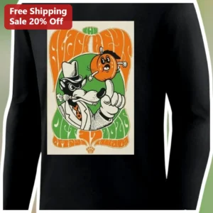 Vintage Cartoon Wolf Pumpkin Halloween Long Sleeve Tee...