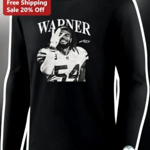 WARNER Long Sleeve Shirt Fred Warner NFL Football Fan Merch available at our Los Angeles warehouse