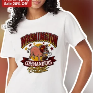 Washington Commanders Football Vintage Pig Mascot Graphic Tee available at our Los Angeles warehouse