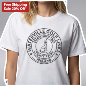 Waterville Golf Links Established County Kerry Ireland Vintage Tee available at our Los Angeles warehouse