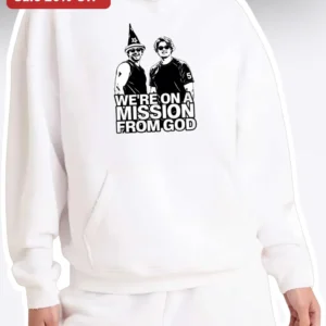 We're On A Mission From God Bill Ted Hoodie available at our Los Angeles warehouse
