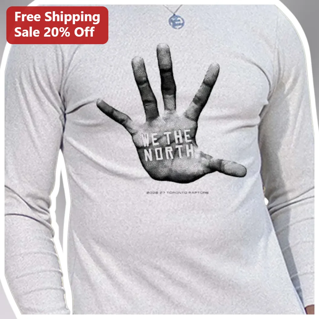 We The North Toronto Raptors Long Sleeve Shirt 2026-27 Fan Apparel available at our Los Angeles warehouse