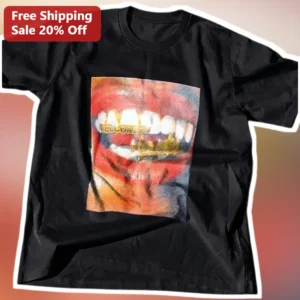 Welcome to the Club Tee Hip Hop Grillz Mouth Graphic Streetwear Shirt available at our Los Angeles warehouse